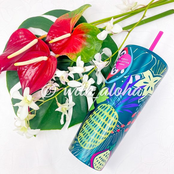 ✨NEW✨ ⭐️ Starbucks HAWAII🍍Tropical 24oz Tumbler - Picture 3 of 6